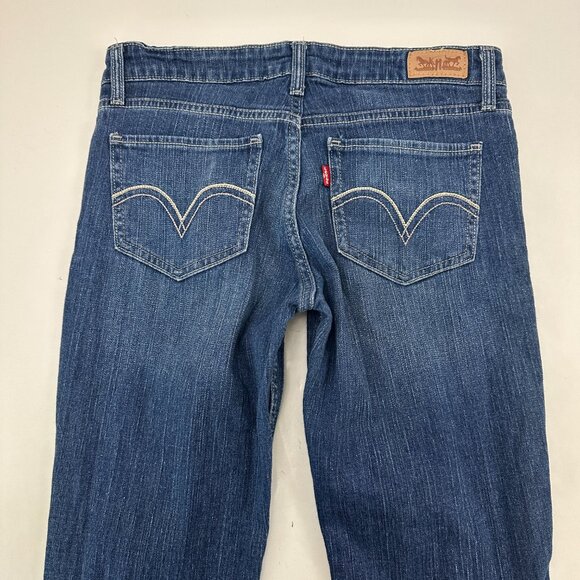 Levi's 518 Superlow Bootcut Women's size 5 Dark Wash Blue Denim Jeans - Picture 6 of 6